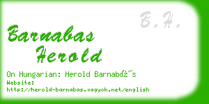 barnabas herold business card